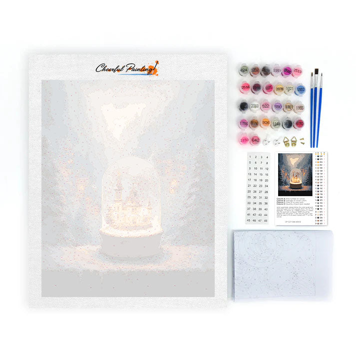 Bola de nieve luminosa - Pintar por números