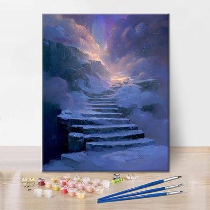 Escalera de luz - Pintar por números
