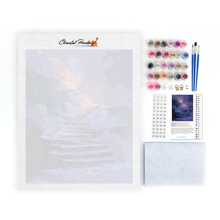 Escalera de luz - Pintar por números