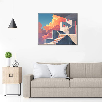 Escaleras de piedra - Pintar por números