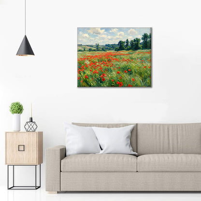 Campo de amapolas de verano - Pintar por números
