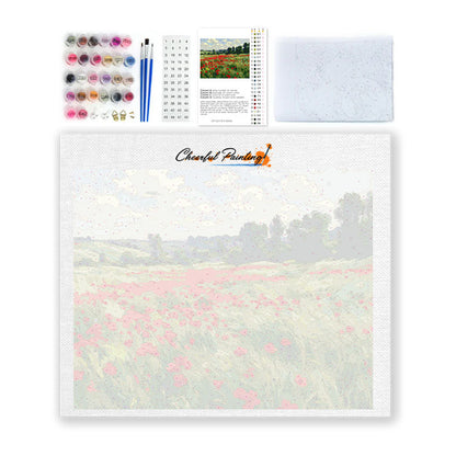 Campo de amapolas de verano - Pintar por números