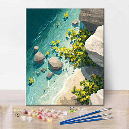 Mareas iluminadas por el sol - Pintar por números