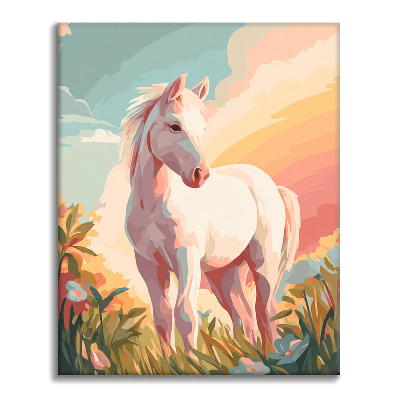 Caballito blanco - Pintar por números