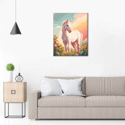 Caballito blanco - Pintar por números