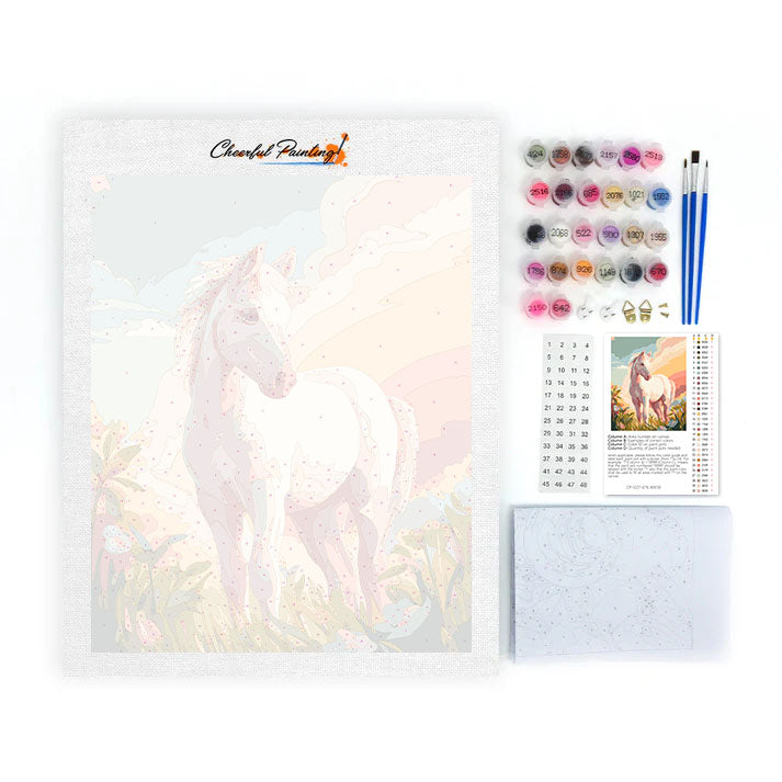 Caballito blanco - Pintar por números