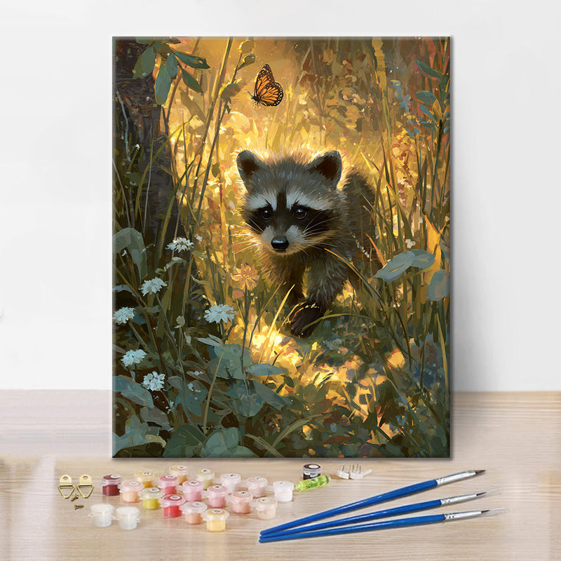 El mapache - Pintar por números