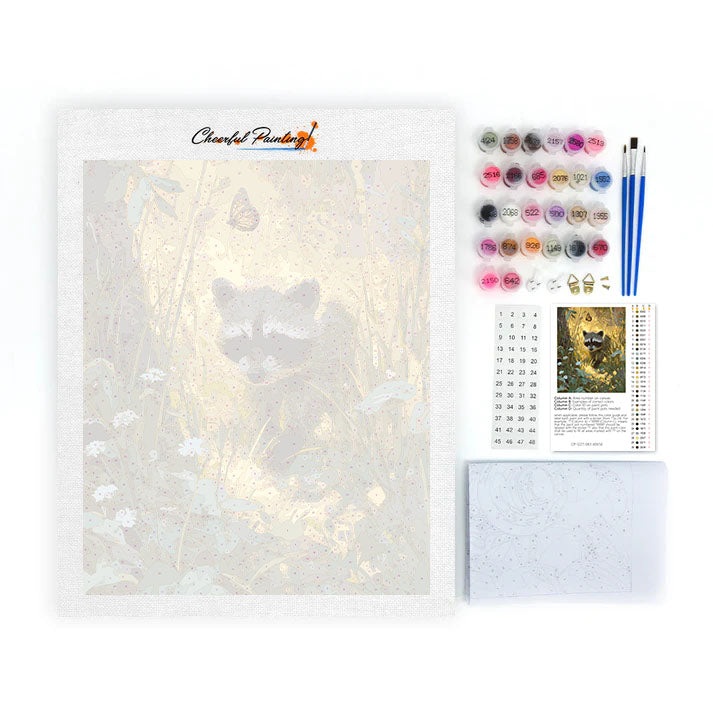 El mapache - Pintar por números