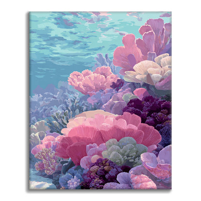 Coral submarino - Pintar por números