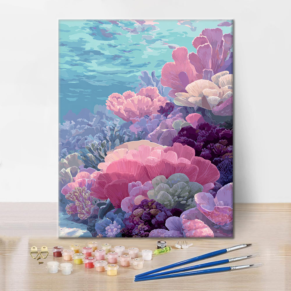 Coral submarino - Pintar por números