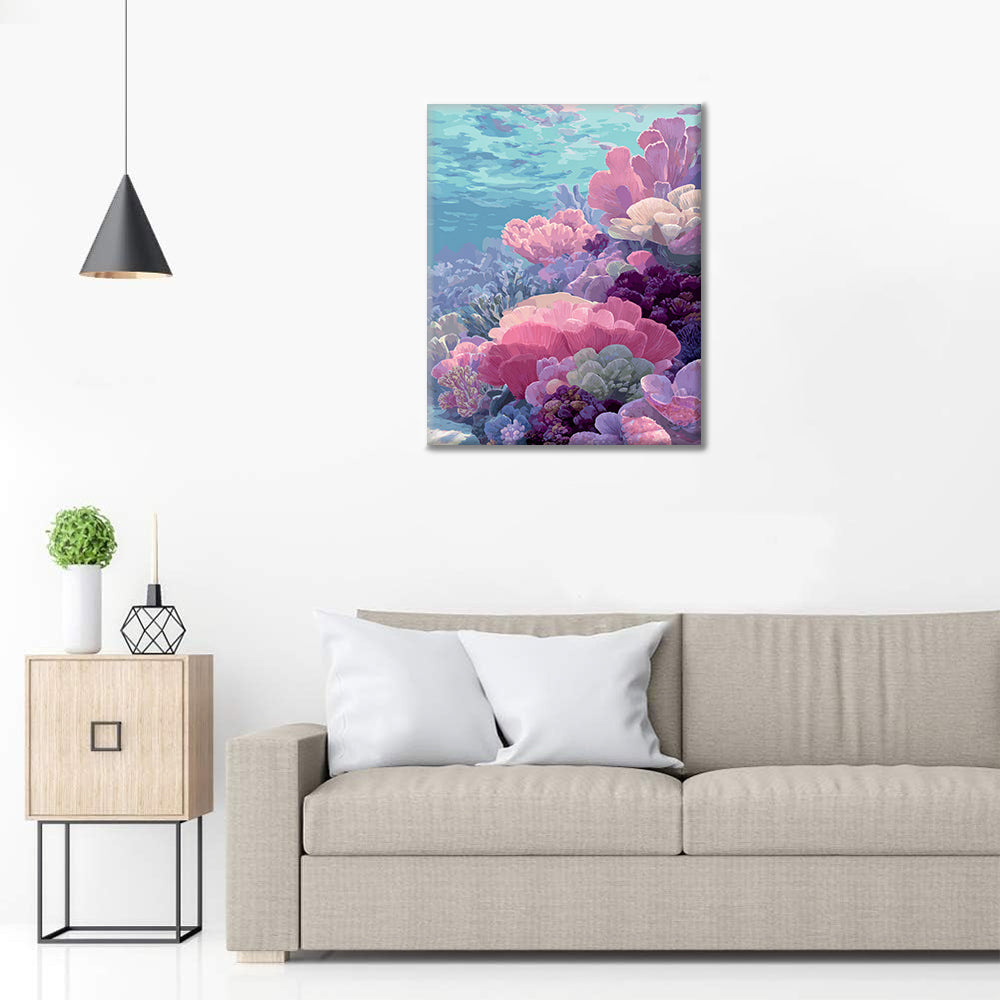 Coral submarino - Pintar por números