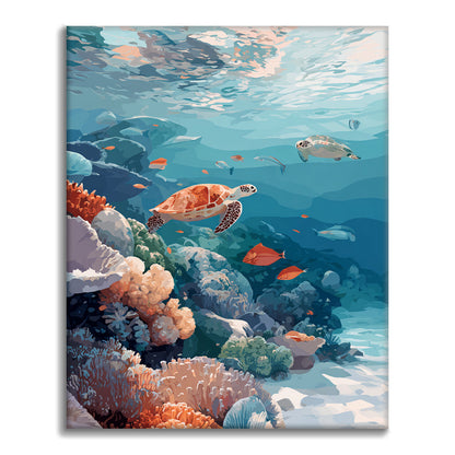 Mundo submarino - Pintar por números