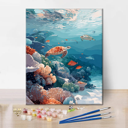 Mundo submarino - Pintar por números