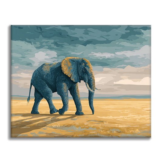 Elefante caminando - Pintar por números