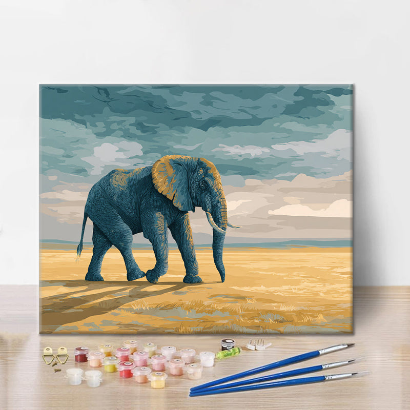 Elefante caminando - Pintar por números