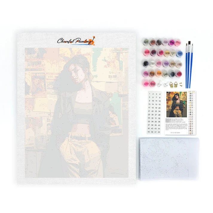 Estado de ánimo de alhelí - Pintar por números