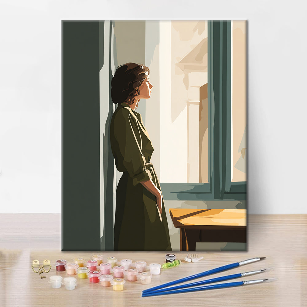 Figura de ventana - Pintar por números