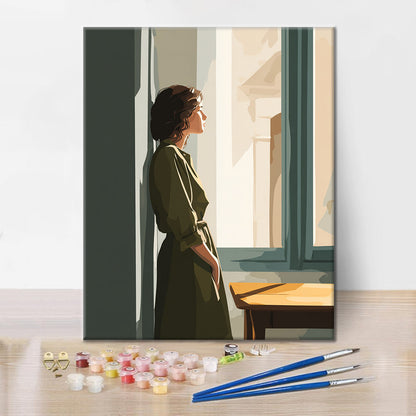 Figura de ventana - Pintar por números