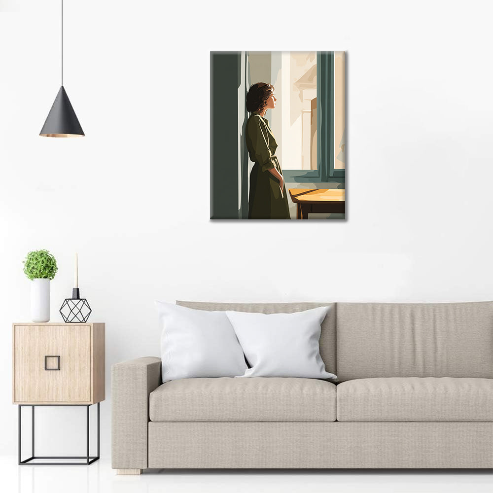 Figura de ventana - Pintar por números