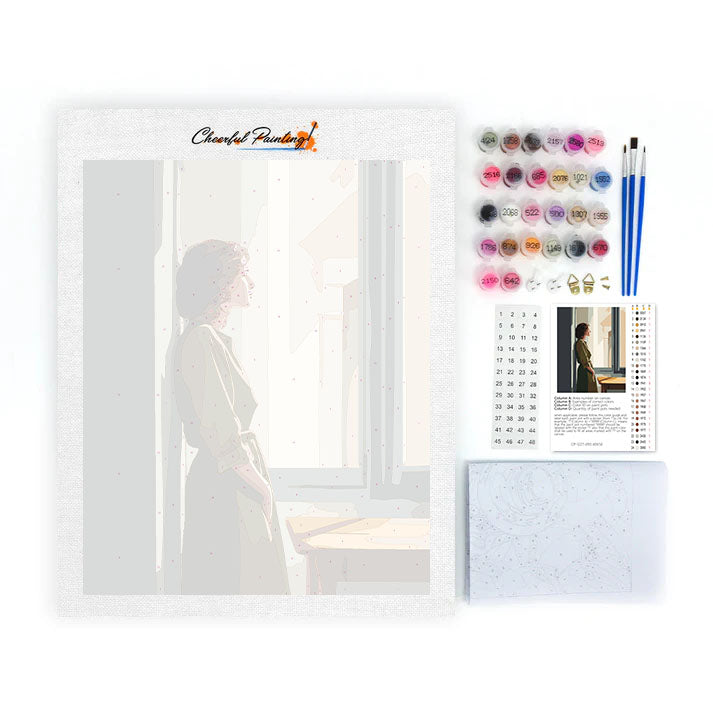 Figura de ventana - Pintar por números