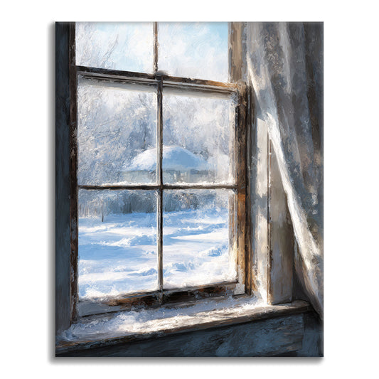 Ventana de invierno - Pintar por números