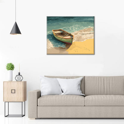 Barco de madera - Pintar por números