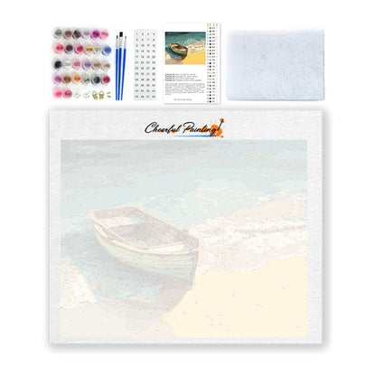 Barco de madera - Pintar por números