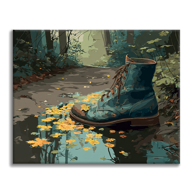 Bota desgastada - Pintar por números