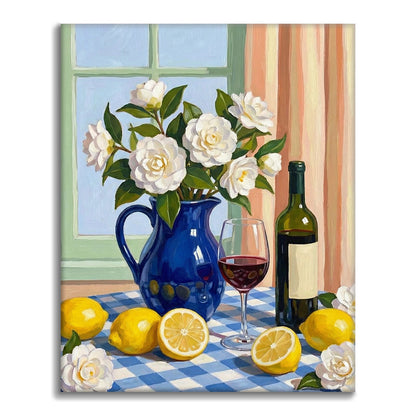 Una mesa acogedora - Pintar por números