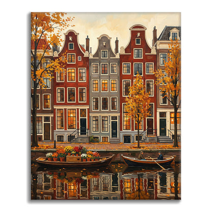 Vistas de Ámsterdam - Pintar por números