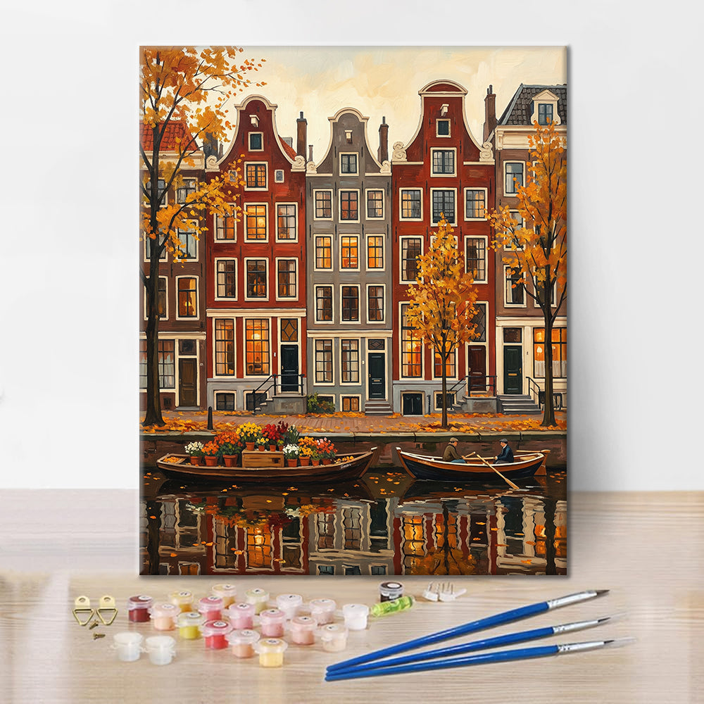 Vistas de Ámsterdam - Pintar por números