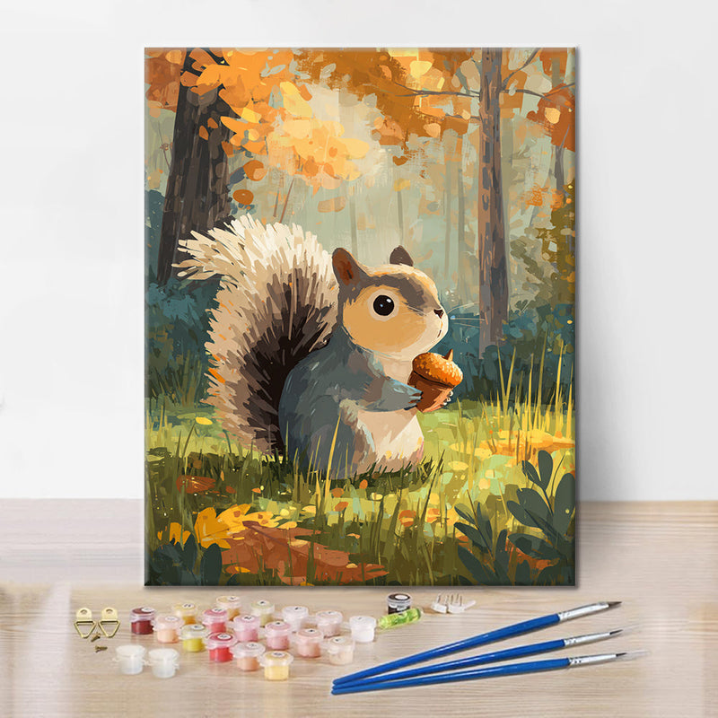 Ardilla despierta - Pintar por números