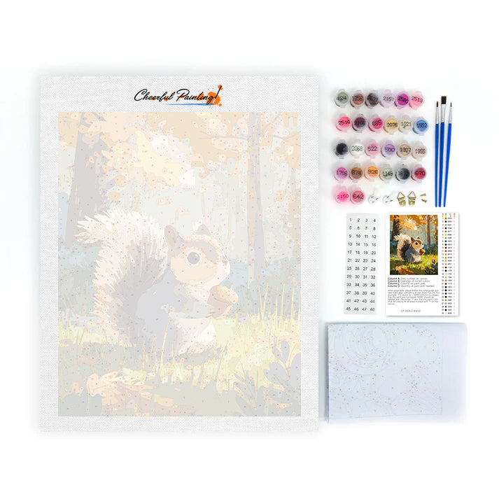 Ardilla despierta - Pintar por números