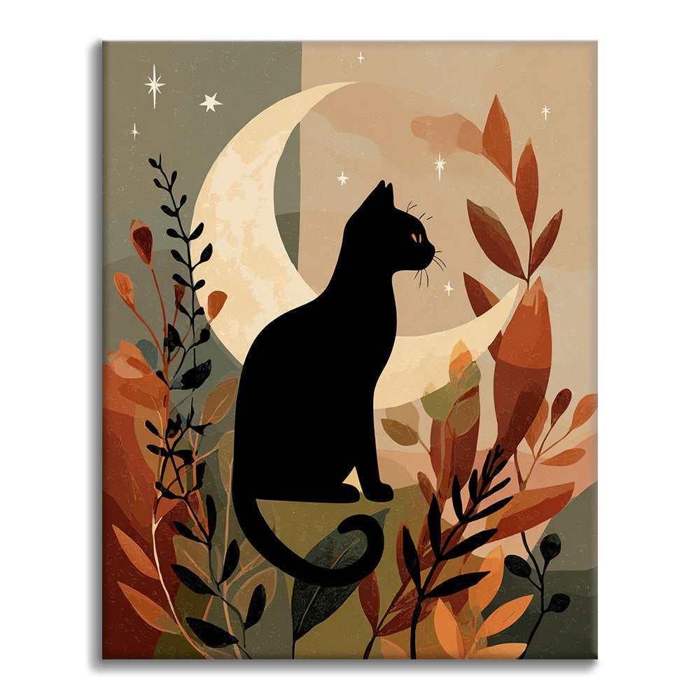 Gato negro Sil - Pintar por números