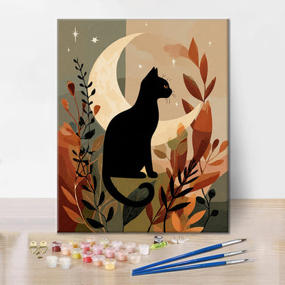 Gato negro Sil - Pintar por números