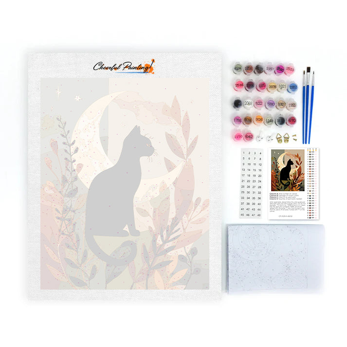 Gato negro Sil - Pintar por números