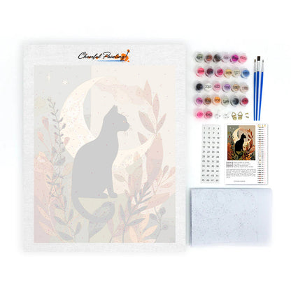 Gato negro Sil - Pintar por números