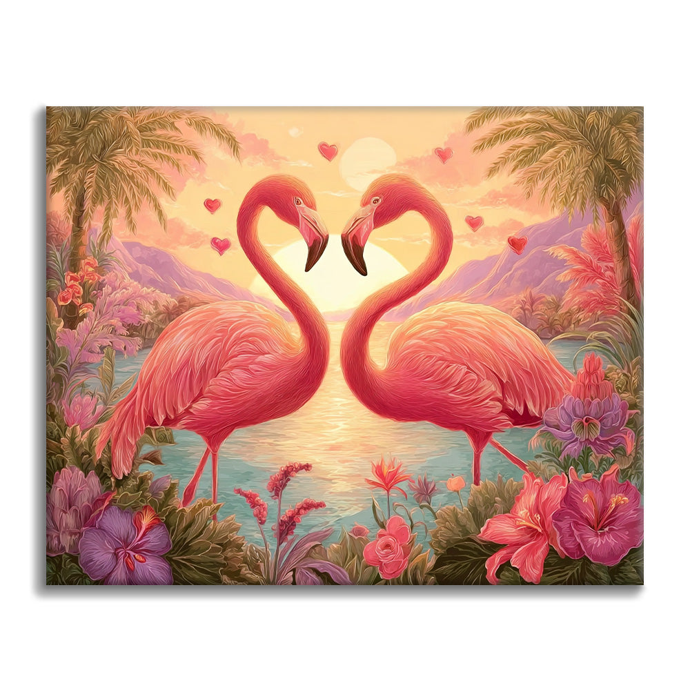 Romance de flamencos - Pintar por números