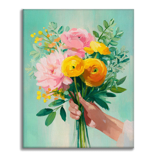Regalo floral - Pintar por números