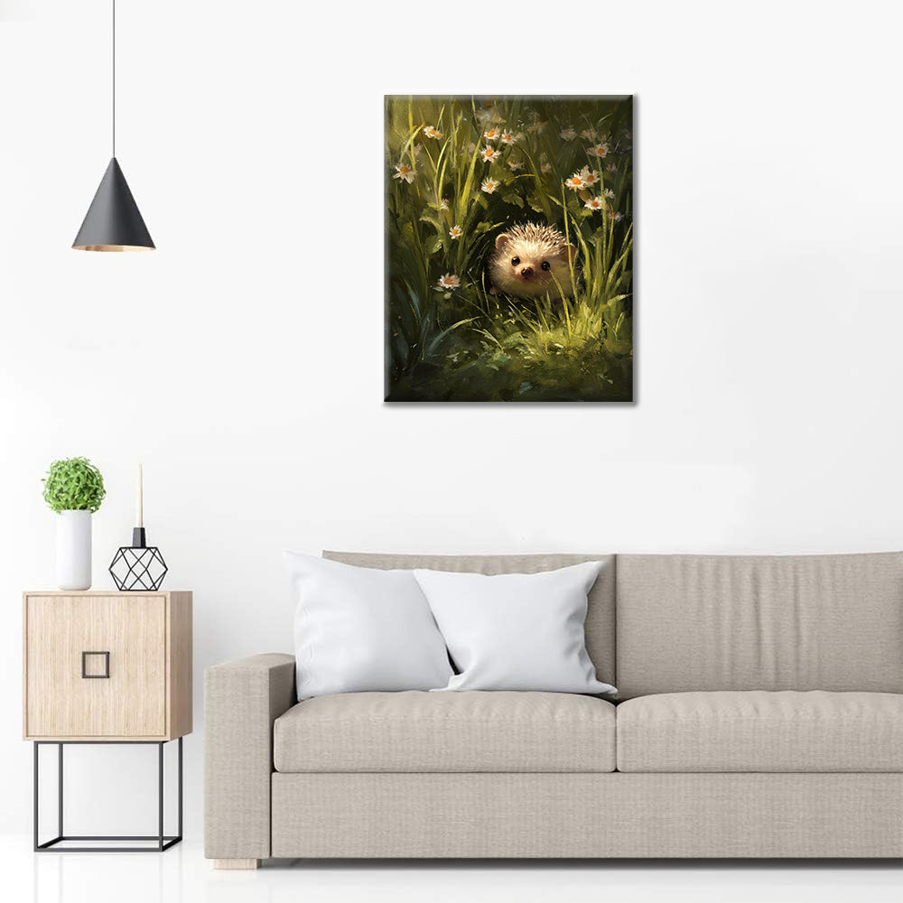 Erizo floral - Pintar por números