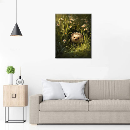 Erizo floral - Pintar por números