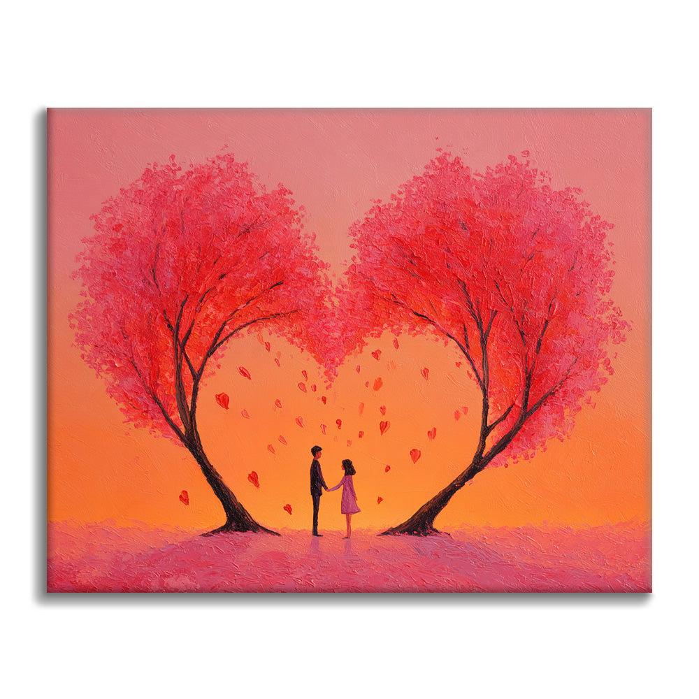 El abrazo del corazón - Pintar por números