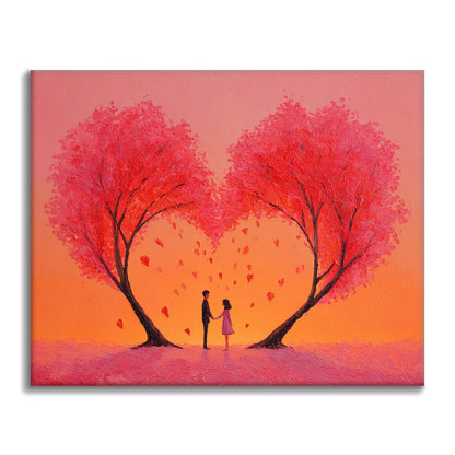 El abrazo del corazón - Pintar por números