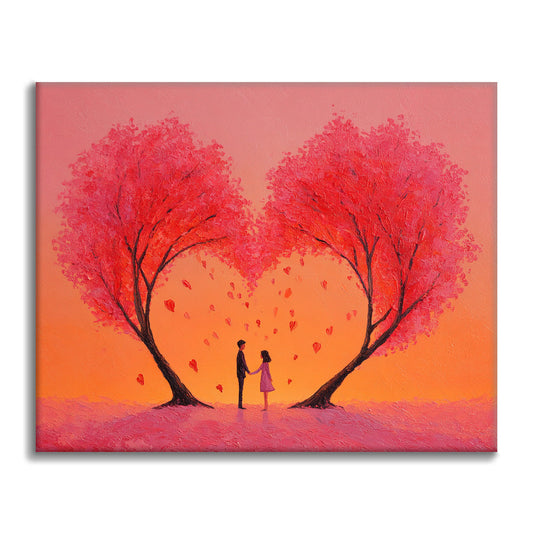 El abrazo del corazón - Pintar por números