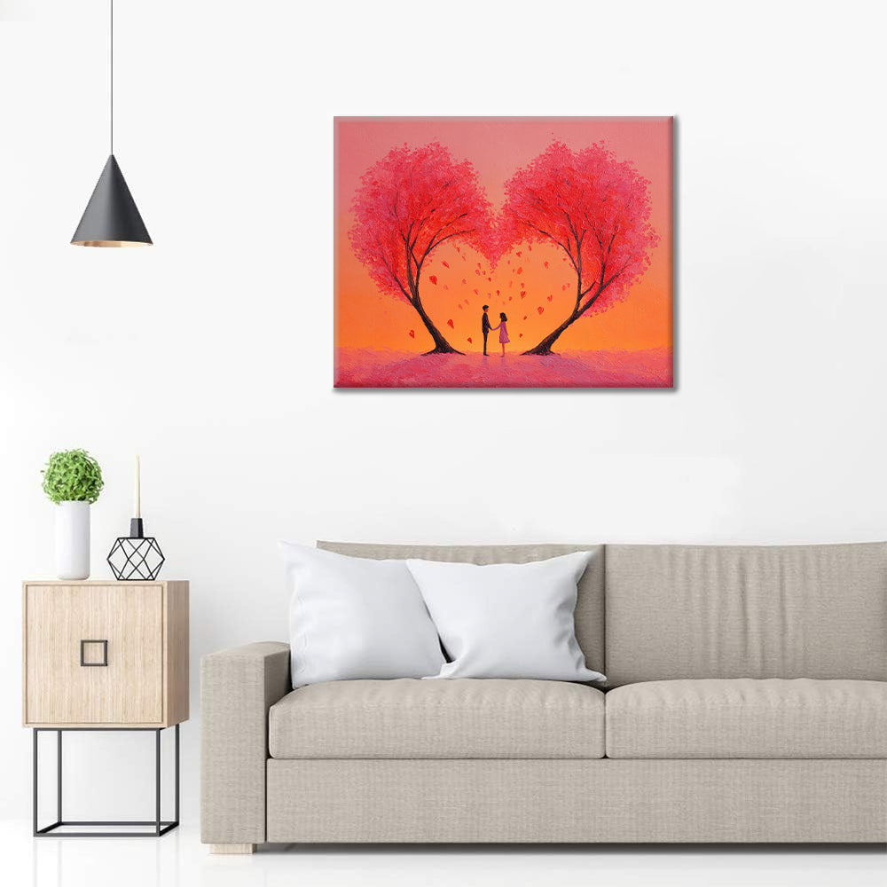 El abrazo del corazón - Pintar por números