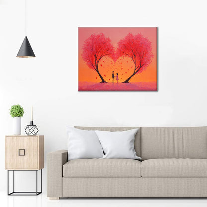 El abrazo del corazón - Pintar por números