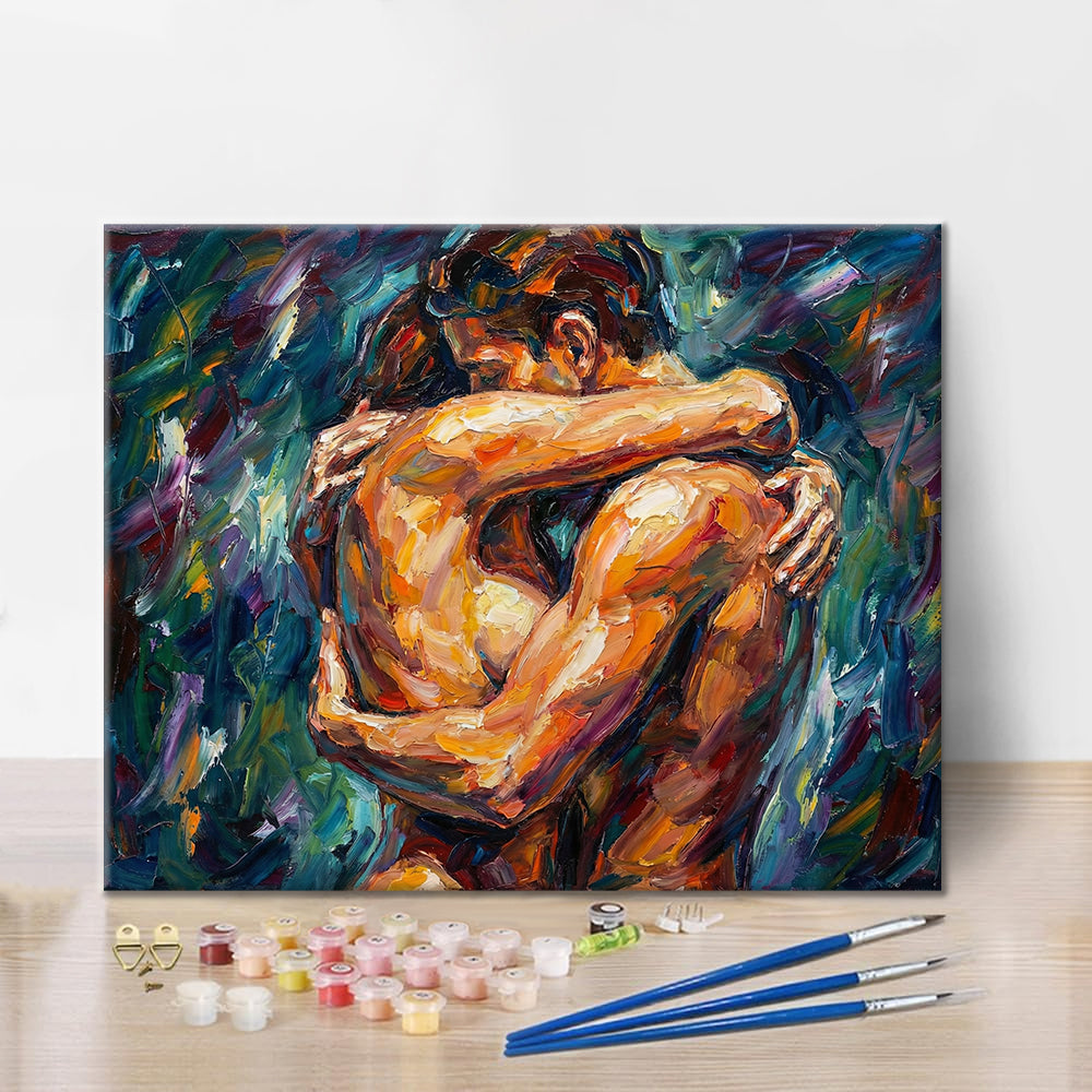 Corazones entrelazados - Pintar por números