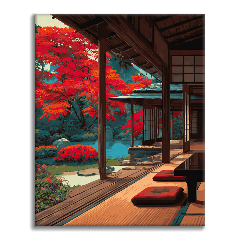 Madera japonesa - Pintar por números