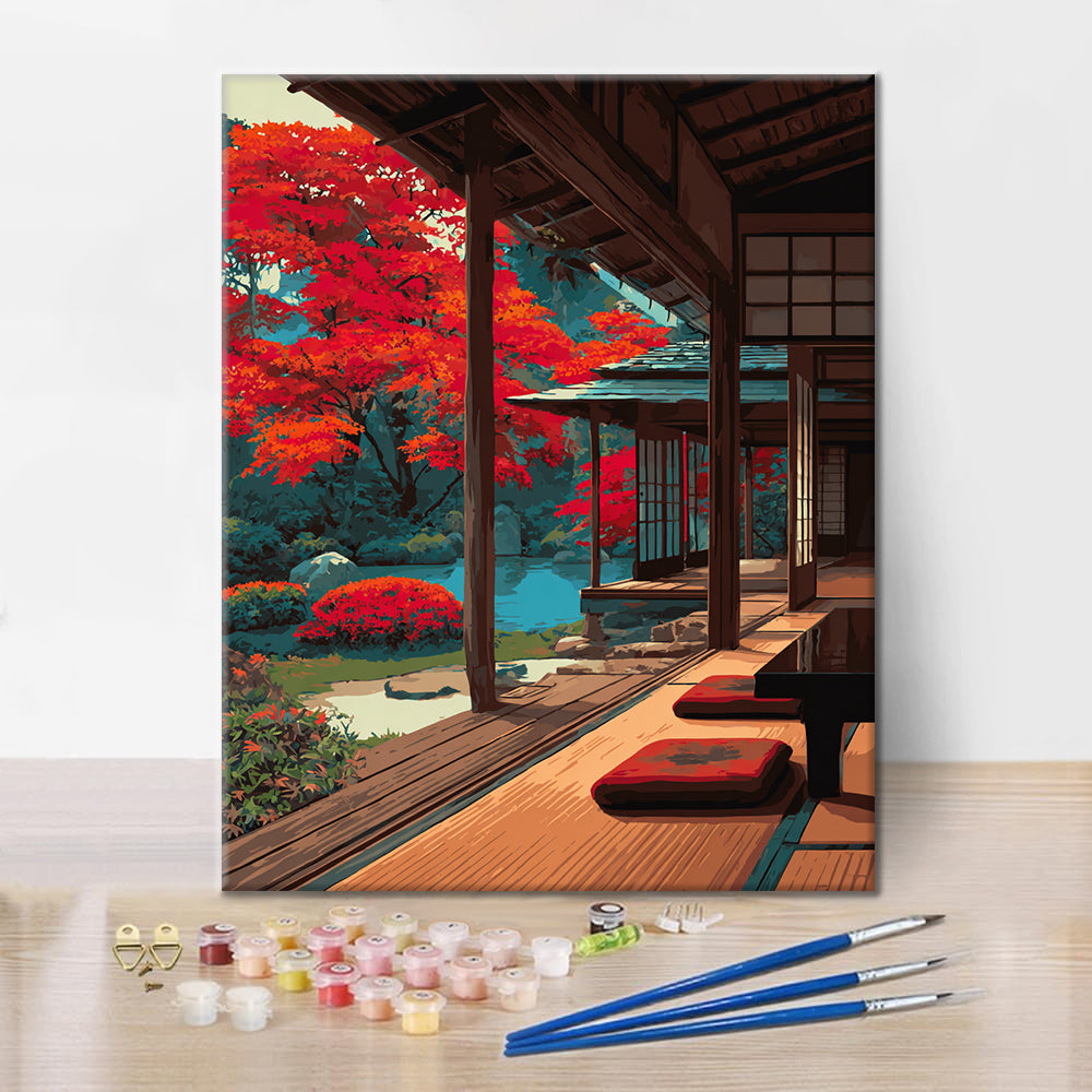 Madera japonesa - Pintar por números