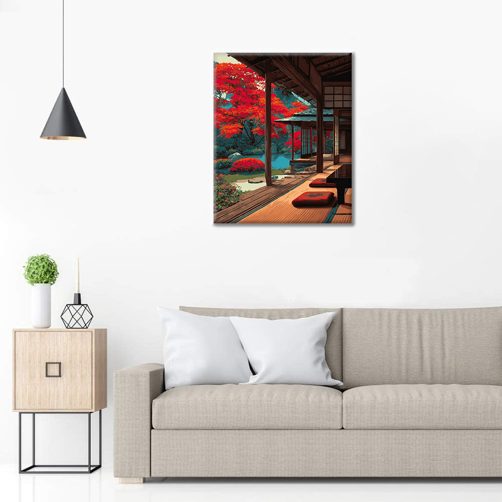 Madera japonesa - Pintar por números